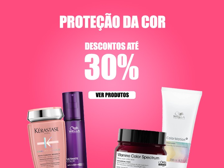 Protege a cor do teu cabelo com descontos at� 30%