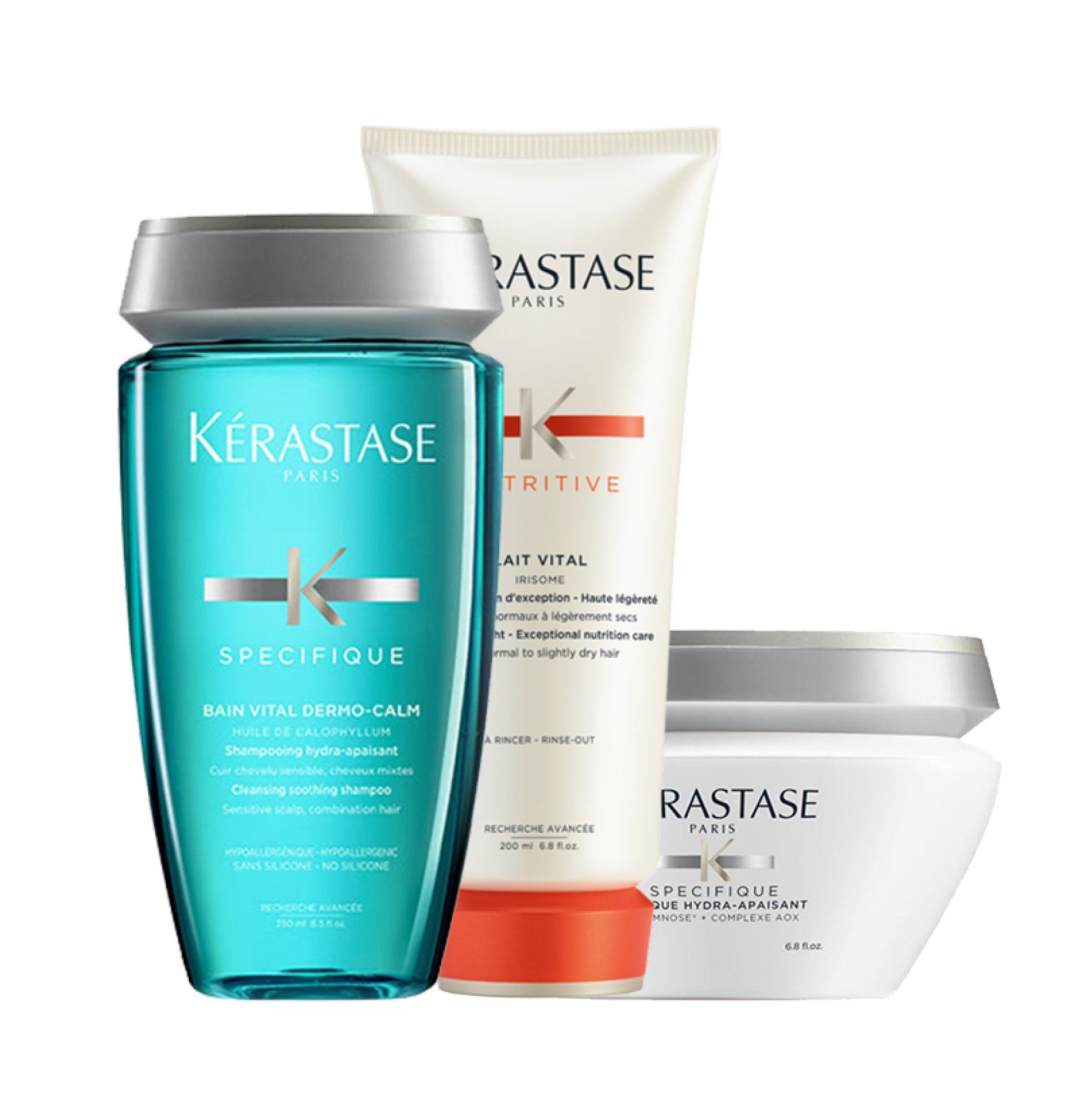 Pack Dermo-calm couro cabeludo sensível e oleoso