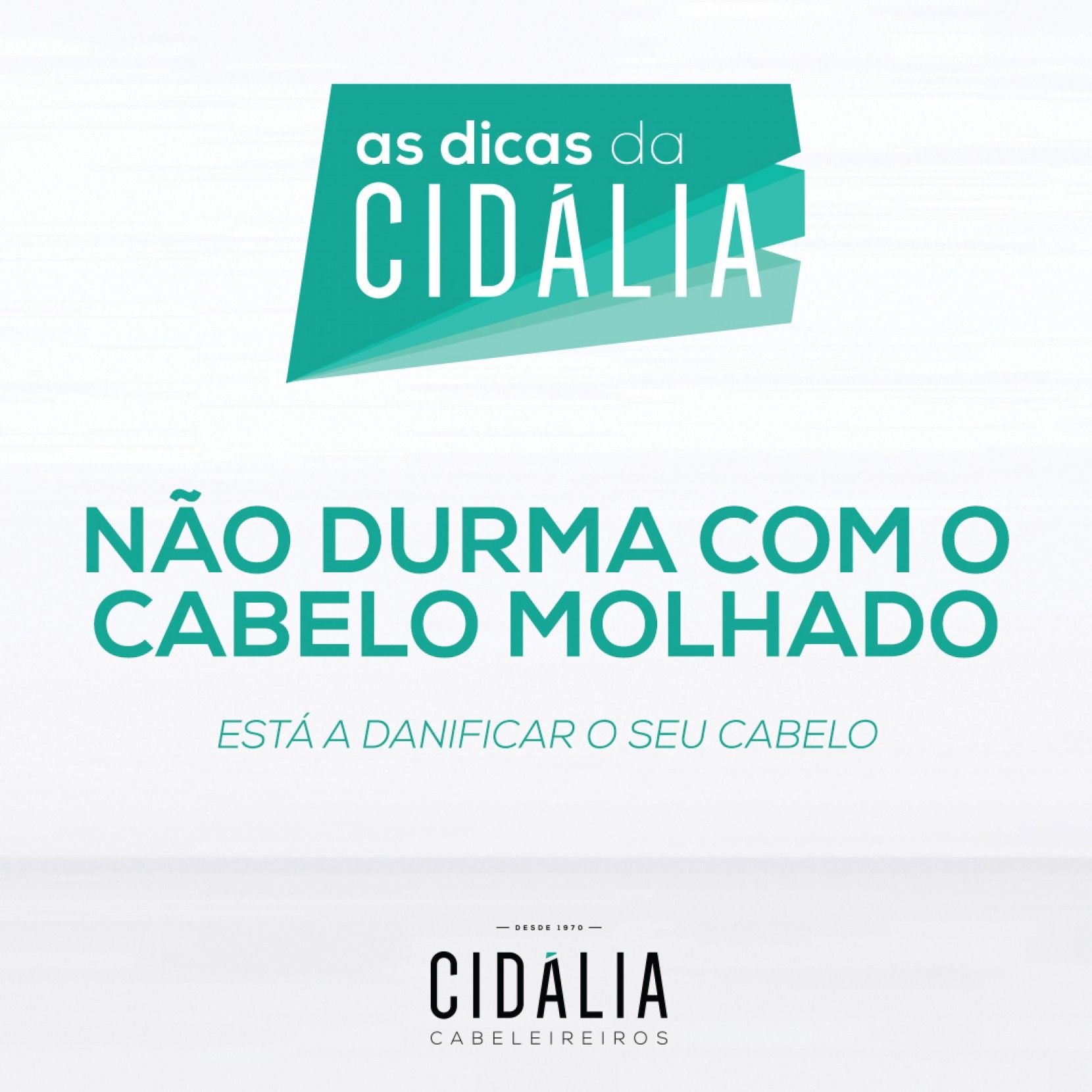 Cabelos molhados...No!⚠