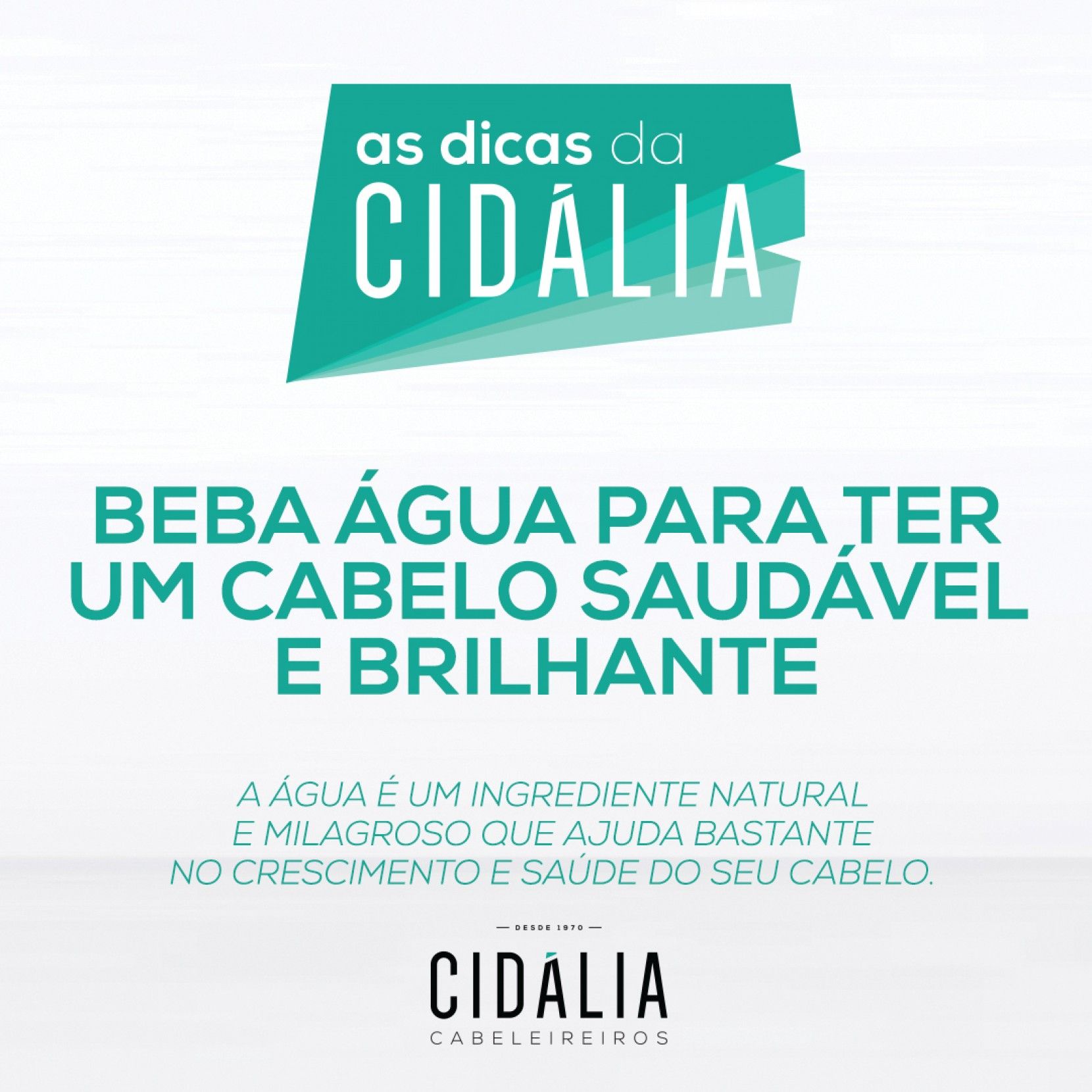 Beba muita gua e torne o seu cabelo saudvel e brilhante! 💧