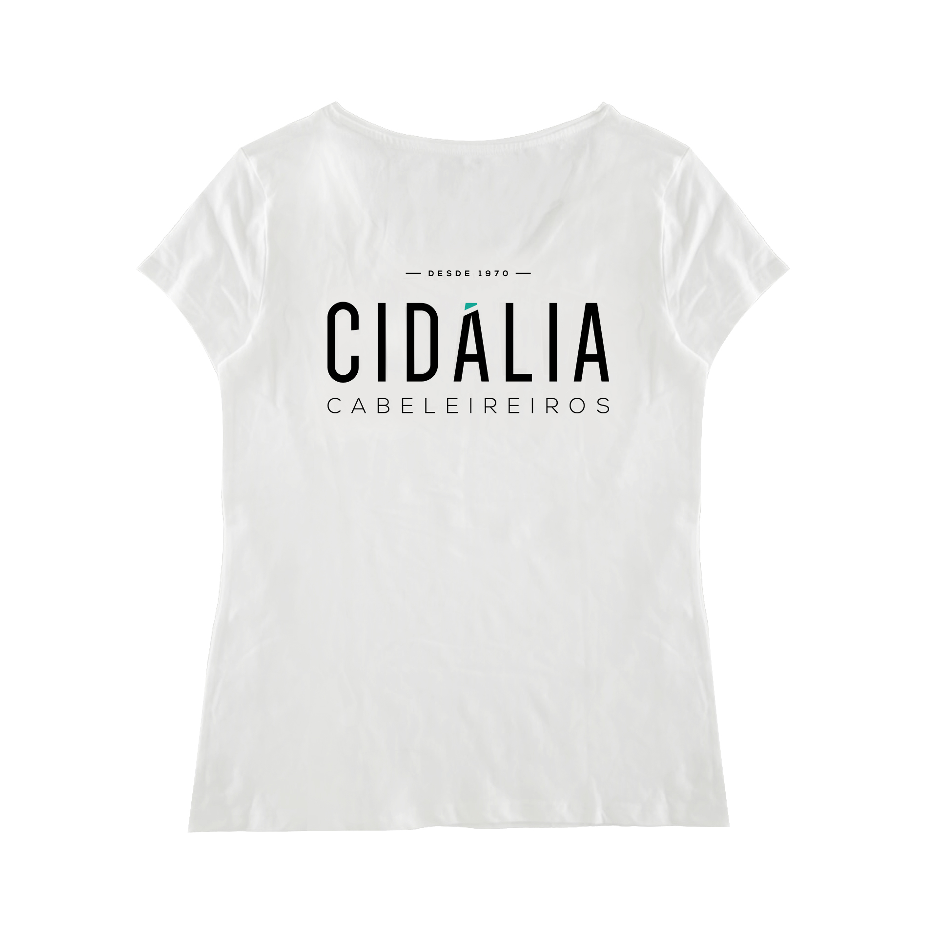 T-Shirt Branca Cidália Cabeleireiros