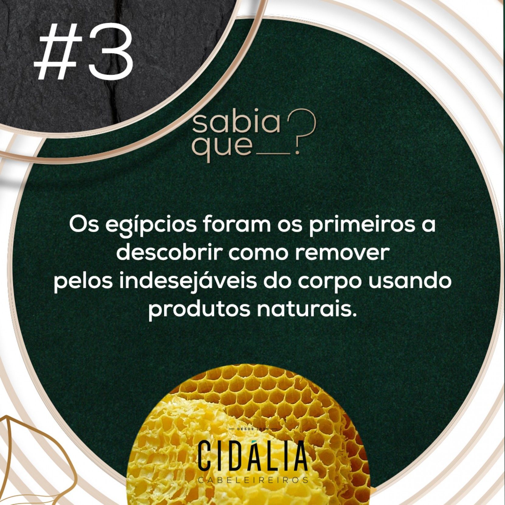 Sabia que os egpcios foram os primeiros a descobrir como remover plos indesejveis do corpo usando produtos naturais?🤔