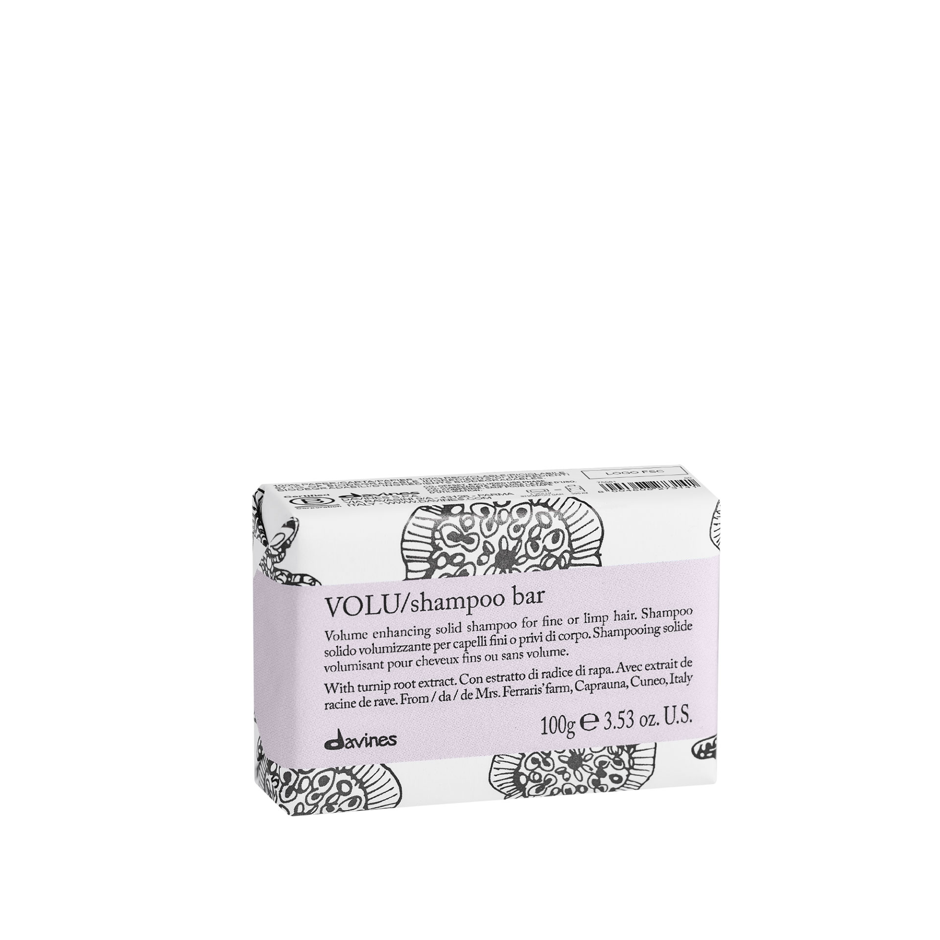 Davines VOLU Shampoo Bar 100g