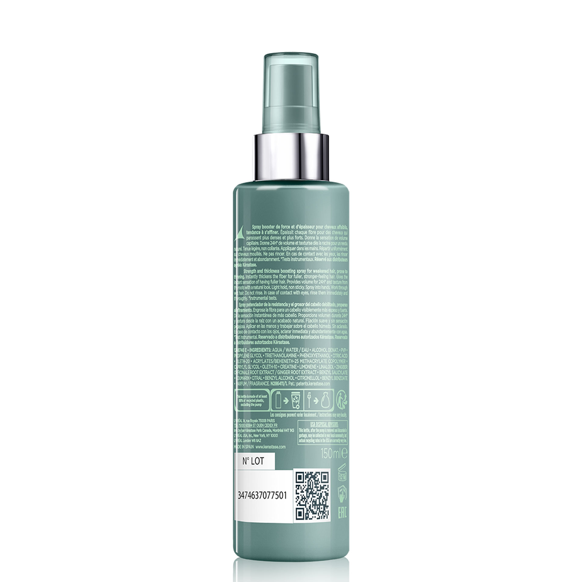 Kérastase Genesis Homme Spray de Force Épaississant 150ml