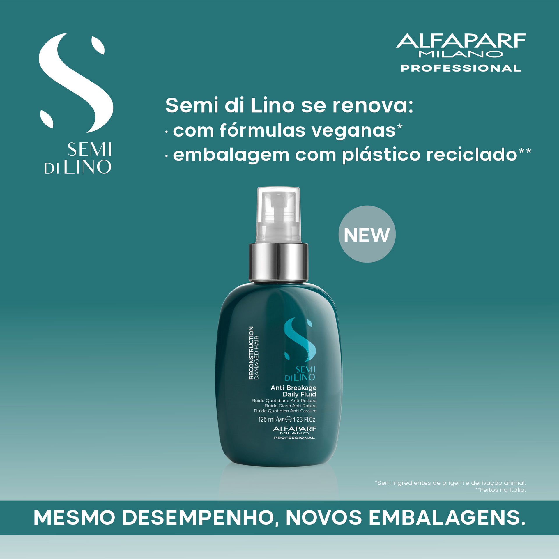 Alfaparf Milano Semi Di Lino Reparative Anti-Breakage Daily Fluid 125ml
