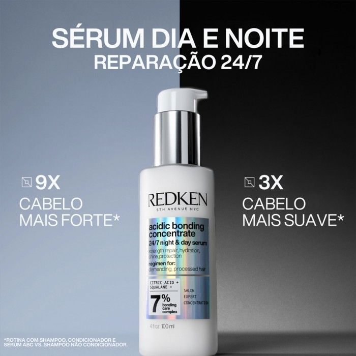 Redken Acidic Perfecting Concentrate Concentrate Srum 24/7 Dia e Noite 100ml