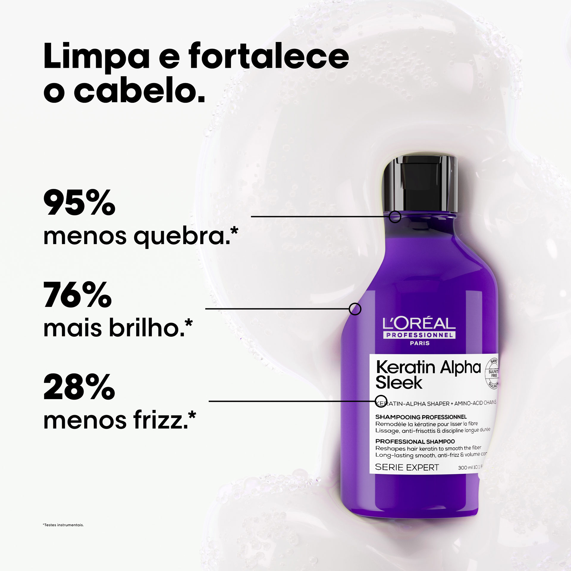 L`Oréal Serie Expert Keratin Alpha Sleek Shampoo 300ml