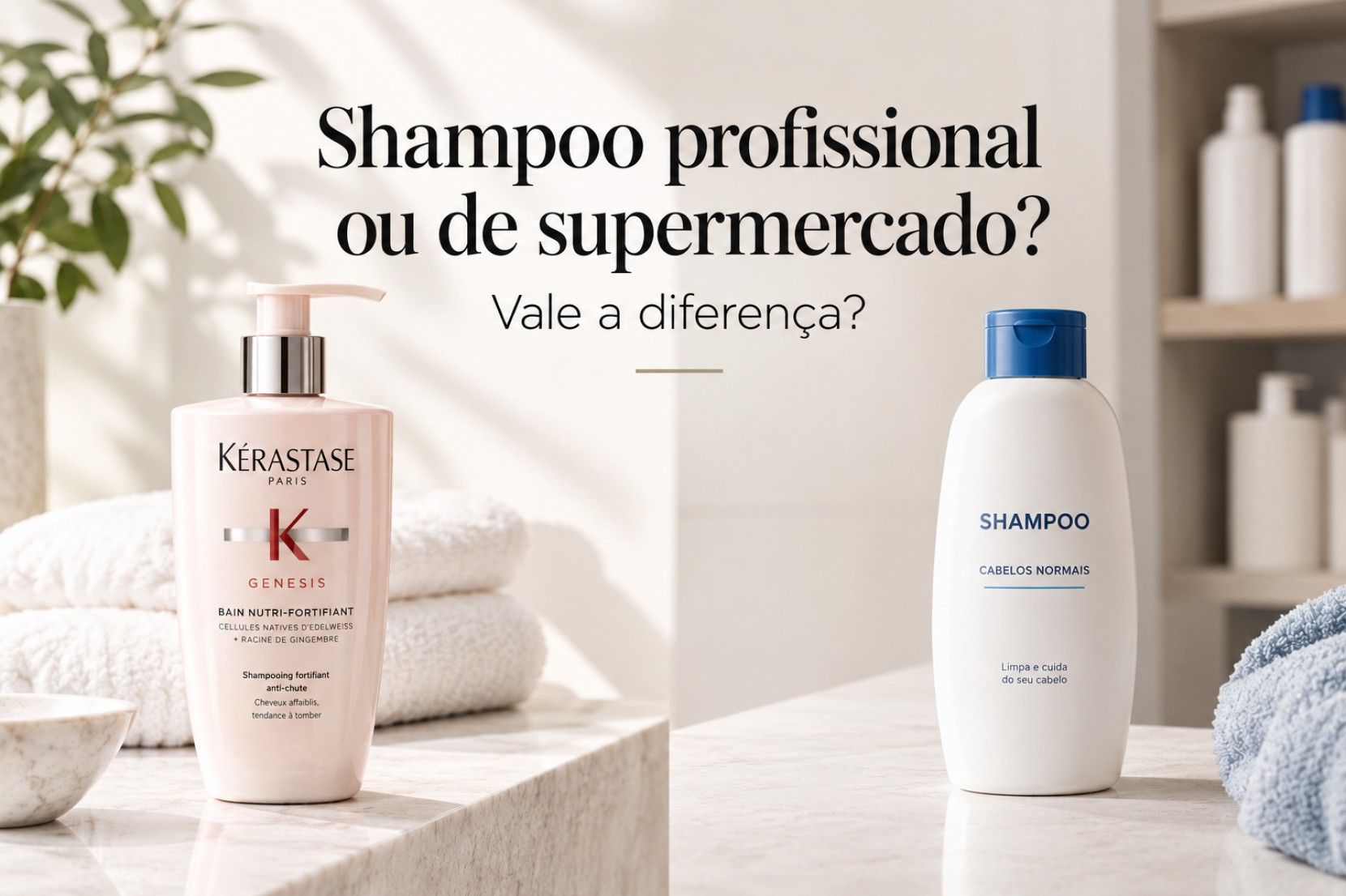 Shampoo profissional ou de supermercado? Vale a diferen�a?